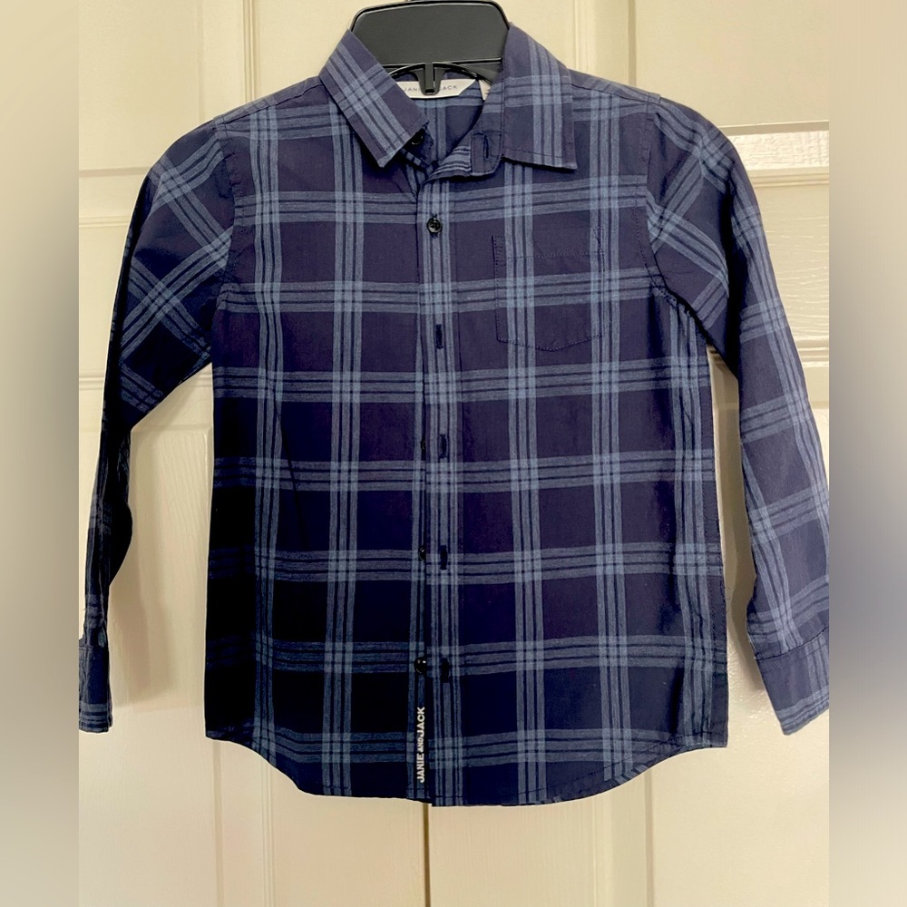 Janie and Jack blue button up